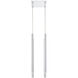 Forest LED 9.5 inch Chrome Chandelier Ceiling Light in 4, 15, Chrome Steel