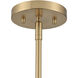 Pelham 2 Light 10 inch Satin Brass Mini Pendant Ceiling Light