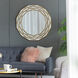 Anita 35.4 X 35.4 inch Gold Wall Mirror