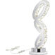 Balanced 23 inch 1.00 watt Chrome Table Lamp Portable Light