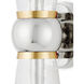 Byford 2 Light 4.75 inch Polished Nickel Bath Wall Sconce Wall Light