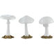 Dreamland Mushrooms on Bronze 5 X 4 inch Sculptures, Set of 3
