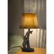 Bear 31 inch 150 watt Antique Bronze Table Lamp Portable Light