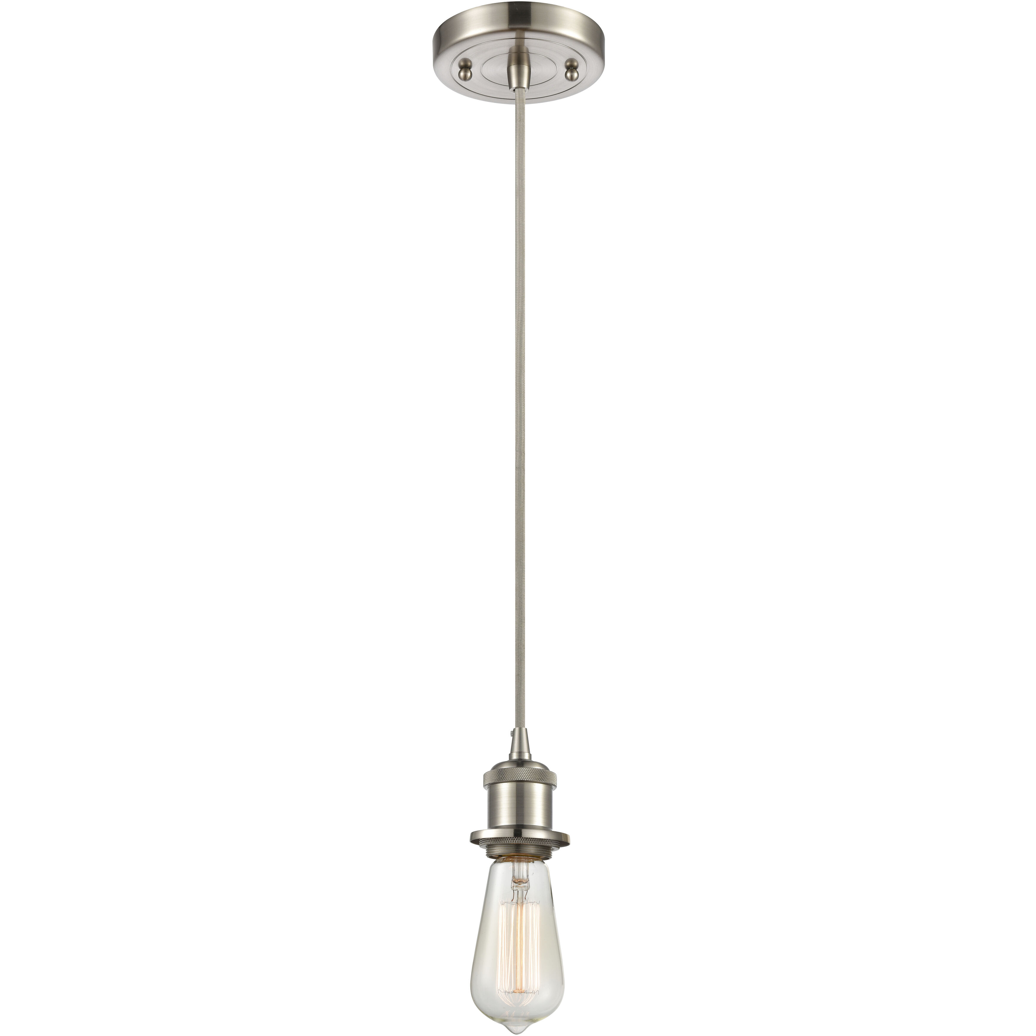 Paladin 1 Light 7.13 inch Brushed Satin Nickel Mini Pendant Ceiling Light
