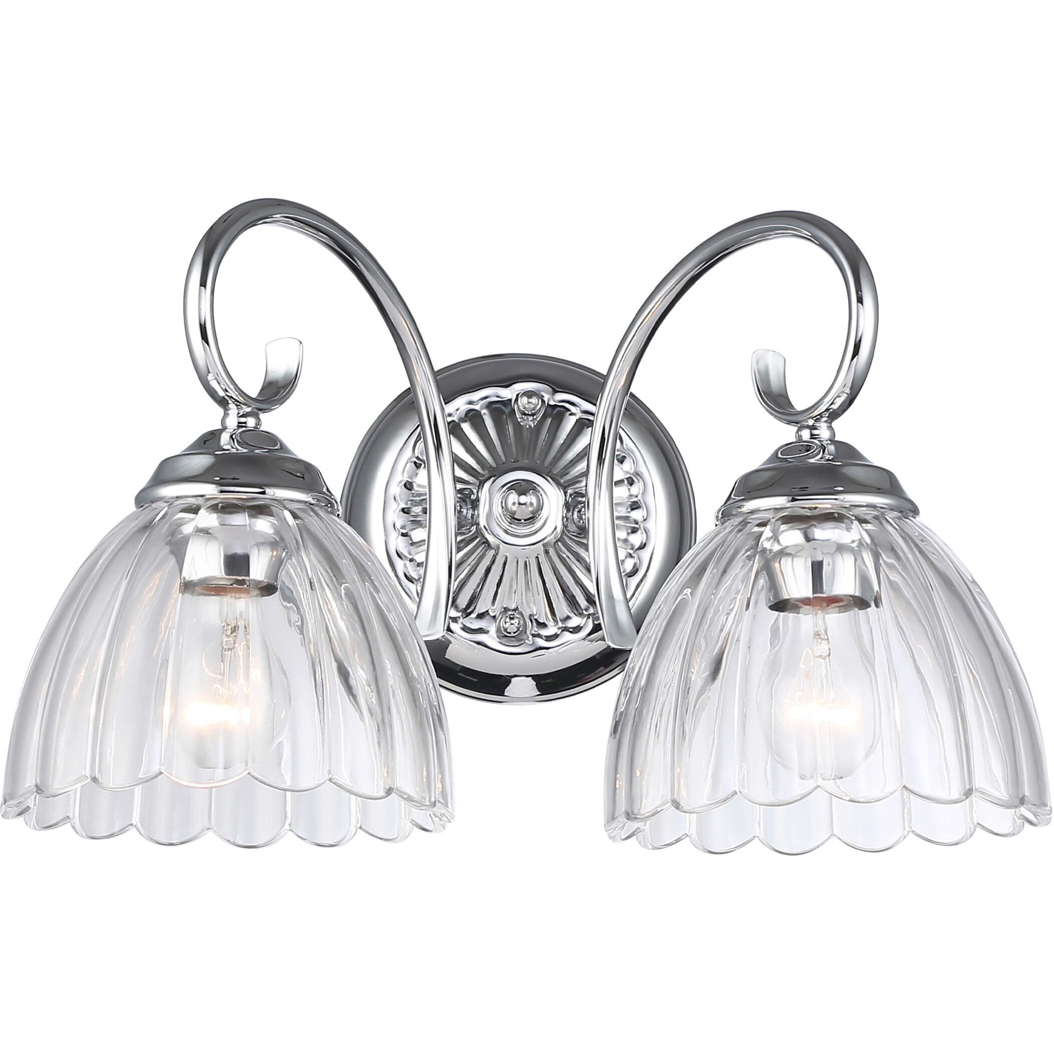 Audra Vanity Wall Light in Chrome