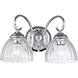 Audra Vanity Wall Light in Chrome