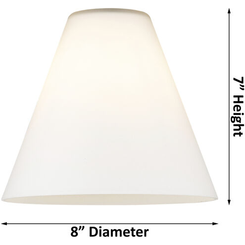Ballston Cone LED 8 inch Brushed Brass Mini Pendant Ceiling Light in Seedy Glass