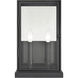 Foundation 2 Light 15 inch Matte Black Outdoor Wall Sconce