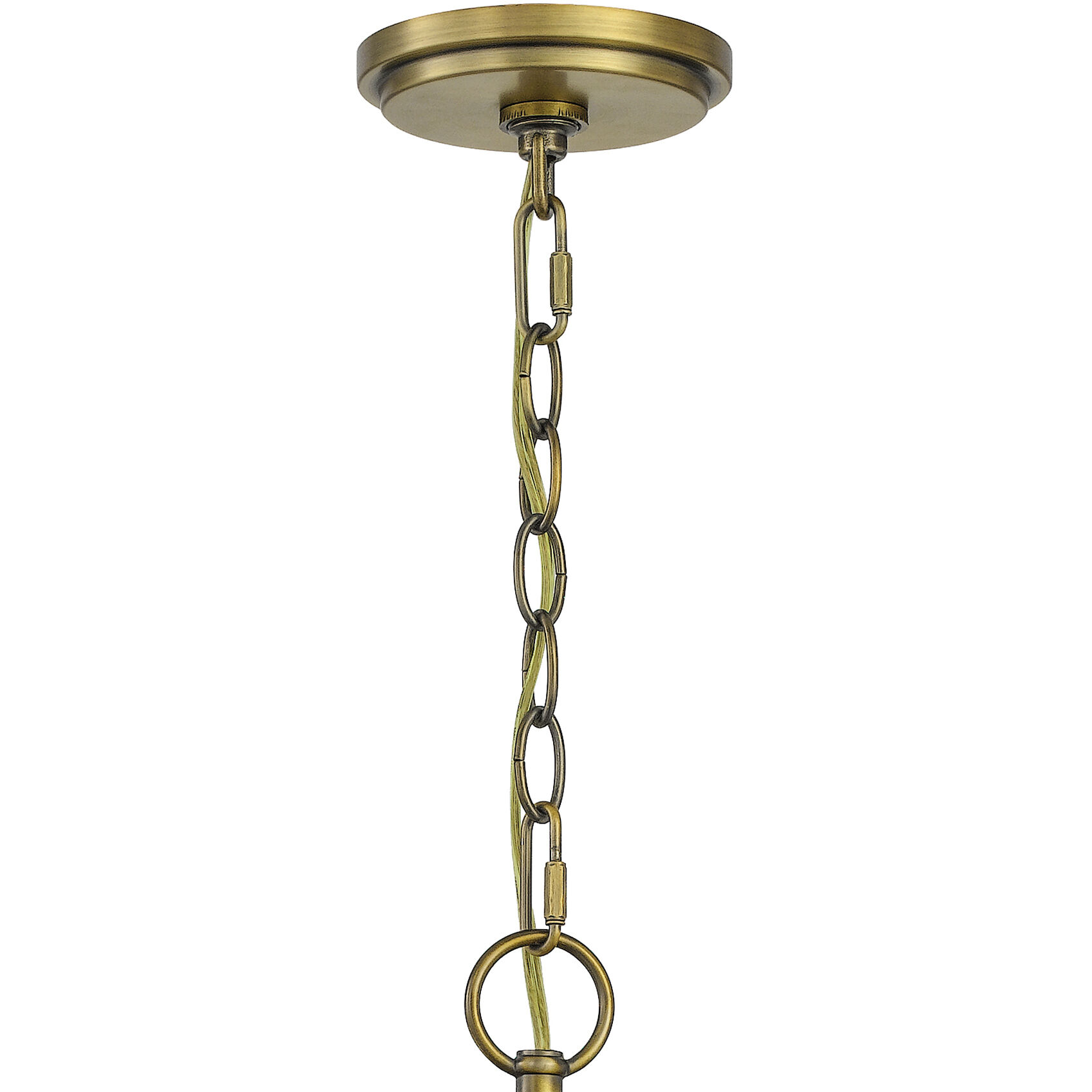 Joules 5 Light 25 inch Aged Brass Chandelier Ceiling Light