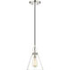 Harper 1 Light 8 inch Polished Nickel Pendant Ceiling Light