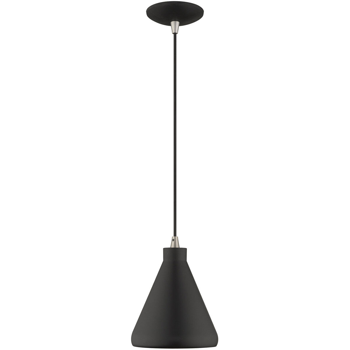 Allison 1 Light 7 inch Black Mini Pendant Ceiling Light