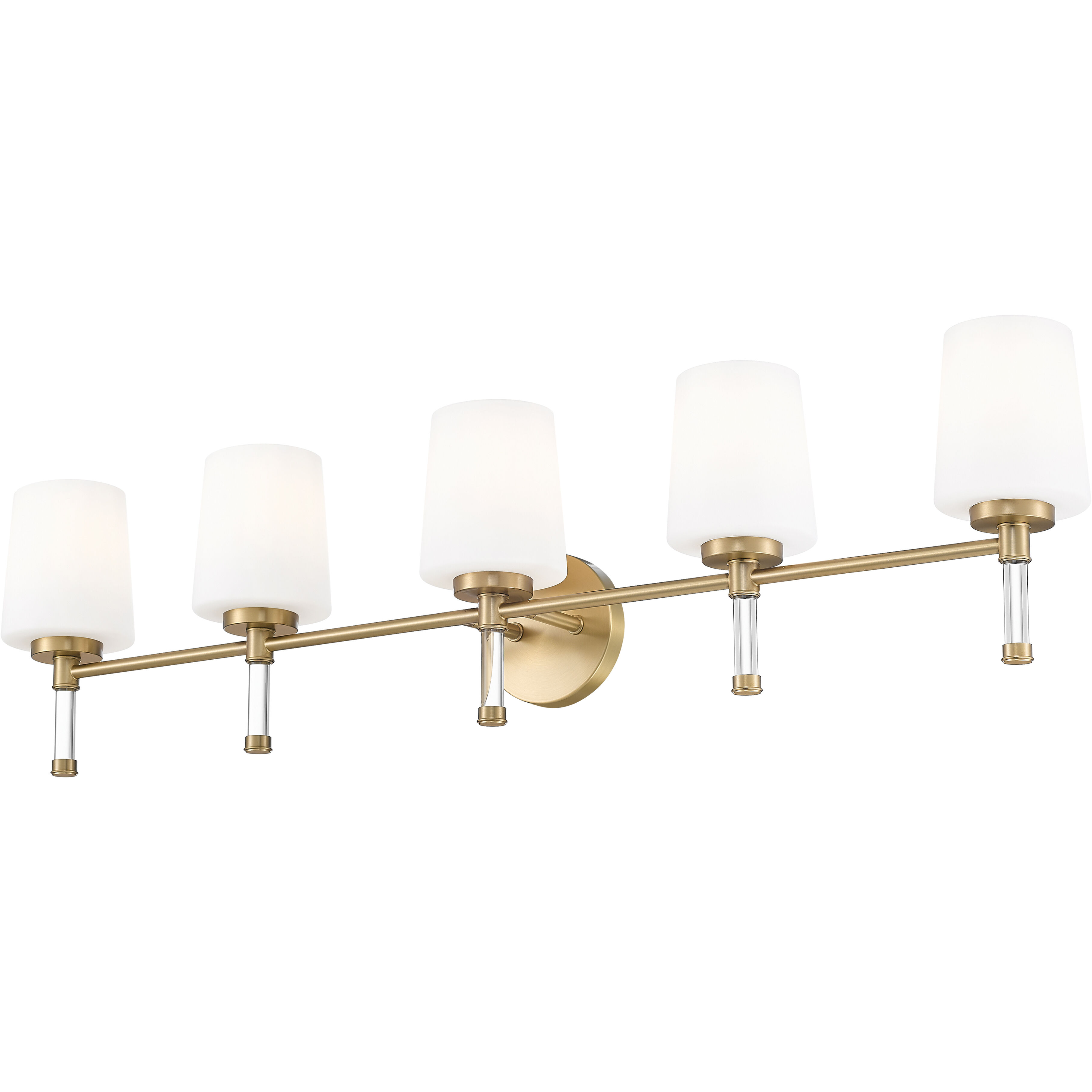 Henri 5 Light 42 inch Modern Gold Bathroom Vanity Wall Light