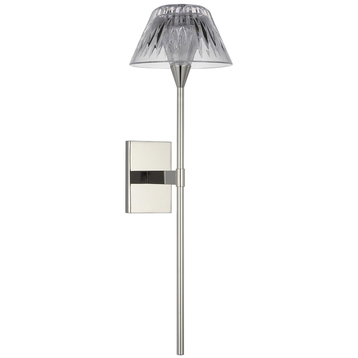 Waterford Blaze Tail Sconce Wall Light in Polished Nickel