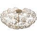 Ethereal Rose 3 Light 24 inch Havana Gold Ombre Semi-Flush Ceiling Light