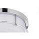 Kolson 1 Light 12 inch Chrome Flush Mount Ceiling Light