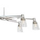 Carnival 6 Light 49.5 inch Polished Nickel Chandelier Ceiling Light