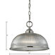 Liberty Park 1 Light 12 inch Brushed Nickel Pendant Ceiling Light