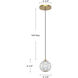 Marni Pendant Ceiling Light in Polished Nickel