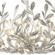 Broche 6 Light 27 inch Antique Silver Chandelier Ceiling Light