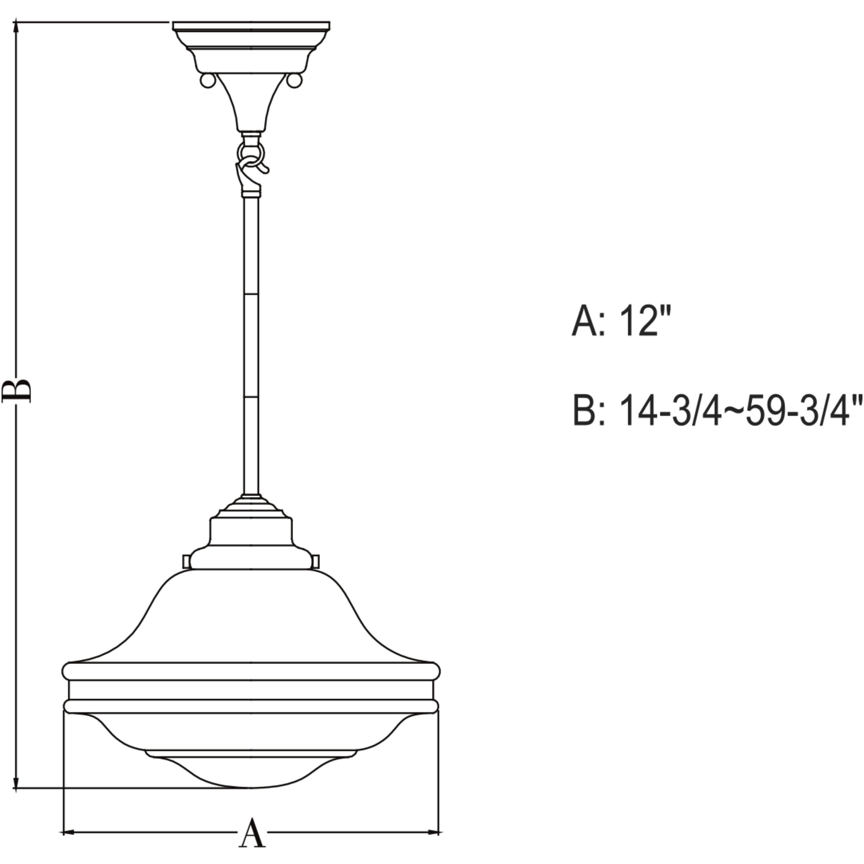 Huntley LED 12 inch Natural Brass Pendant Ceiling Light
