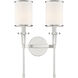 Hatfield Bath Wall Light in Polished Nickel