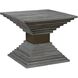 Andes 22 X 18 inch Medium Gray and Black Nickel Accent Table