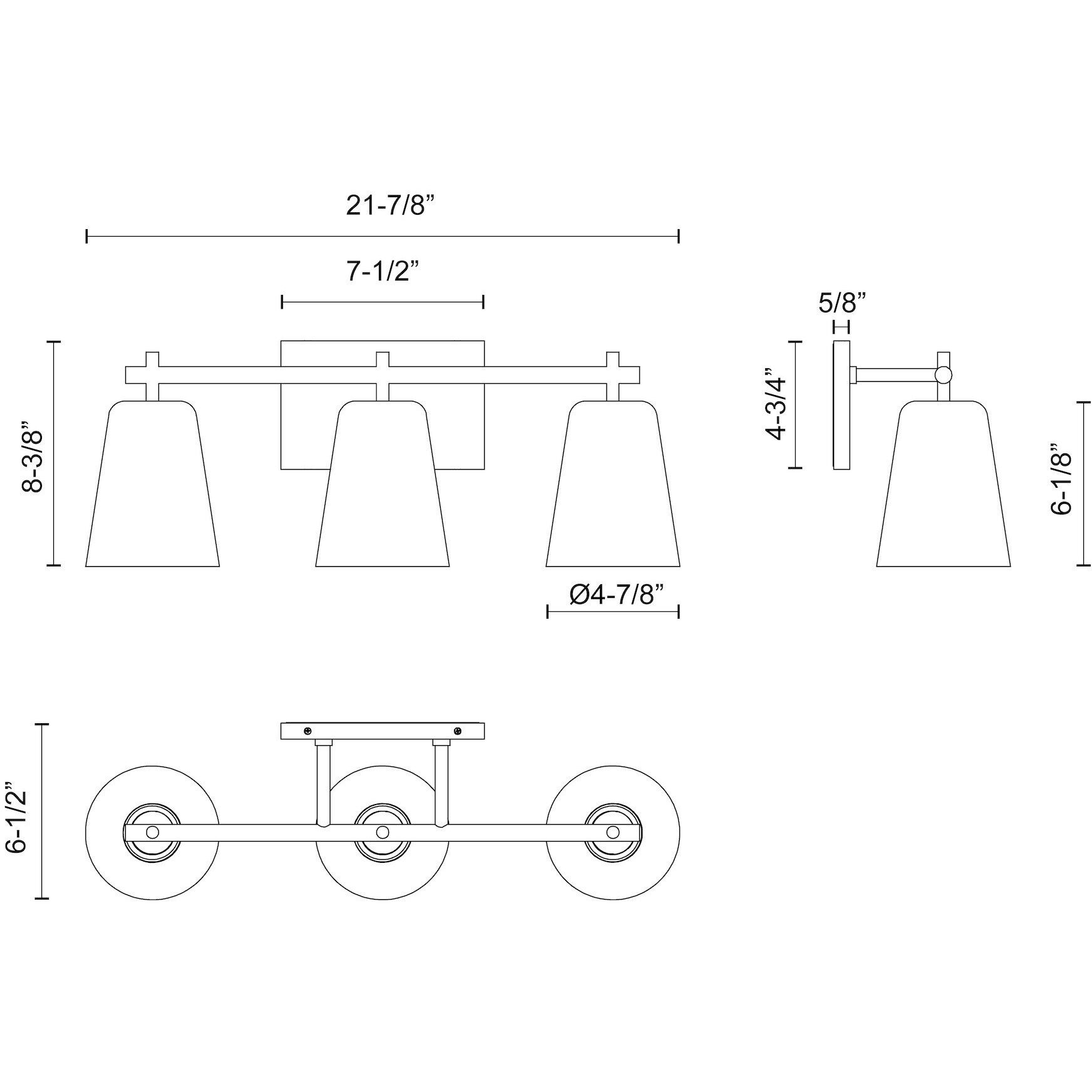 Alora Mood Addison Bath Vanity Light Wall Light in Brushed Nickel