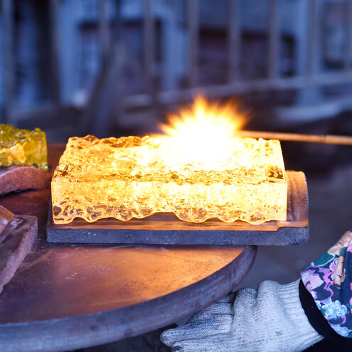 Lava LED 6 inch Brass Wall Light