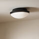 Bretta 3 Light 17.75 inch Black Flush Mount Ceiling Light