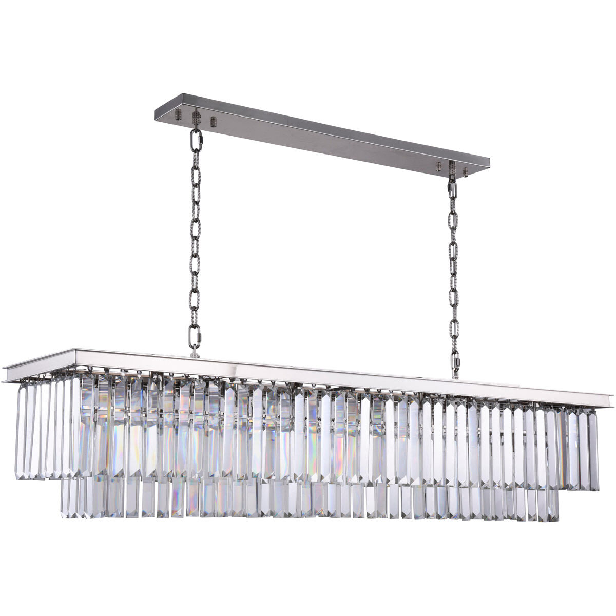 Sydney 12 Light 60 inch Polished Nickel Chandelier Ceiling Light, Urban Classic
