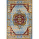 Sonya 36 X 22 inch Neutral and Blue Area Rug, Nylon