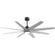 Atlas Ariella - LK 64 inch Textured Bronze with Barn Wood Tone Blades Ceiling Fan