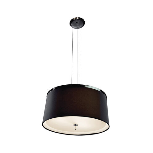 Leila 6 Light Aluminum With Chrome Accent Pendant Ceiling Light