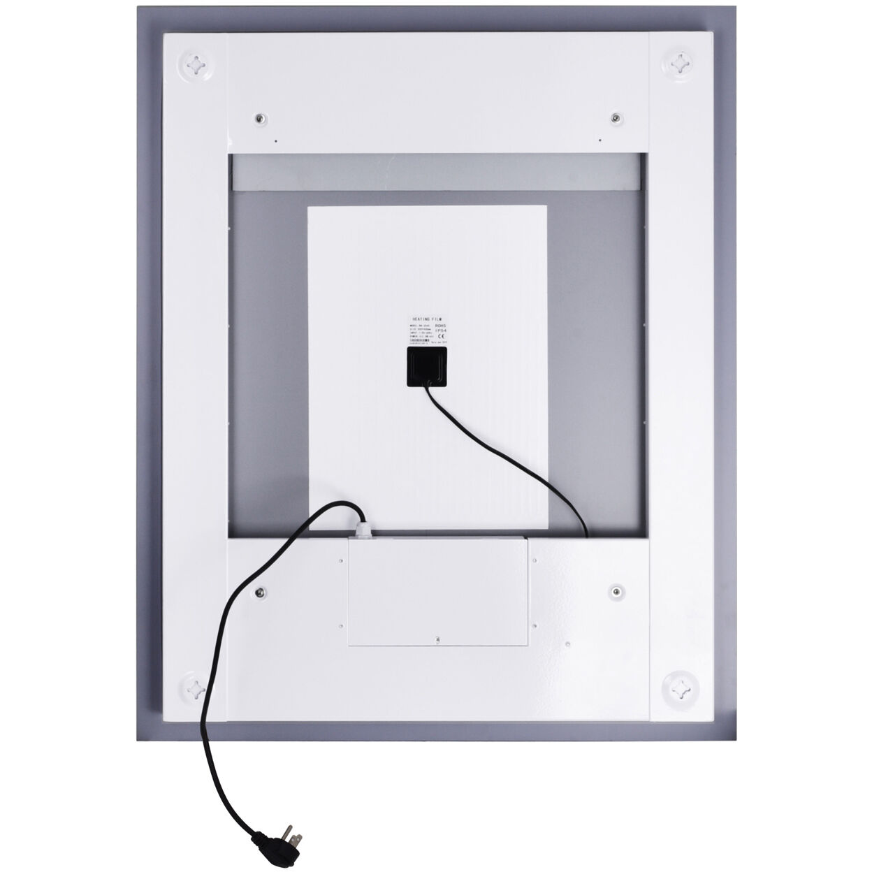 Abril 36 X 35.5 inch Matte White Mirror, Square