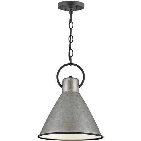 Winnie 1 Light 12.25 inch Rustic Pewter with Distressed Black Indoor Pendant Ceiling Light