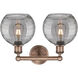 Edison Athens Deco Swirl 2 Light 17 inch Antique Copper Bath Vanity Light Wall Light