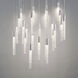 Magic 25 Light 28 inch Polished Nickel Multi-Light Pendant Ceiling Light