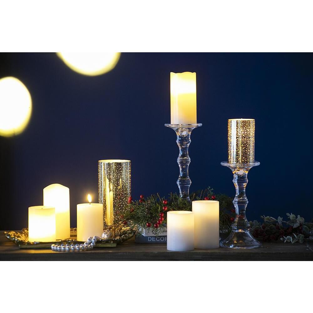 Speckled 5 X 3 inch LED Candle