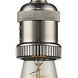 Franklin Restoration Bare Bulb LED 2 inch Brushed Satin Nickel Mini Pendant Ceiling Light, Franklin Restoration