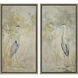 Animals Neutral and Green and Gray and Beige Canvas