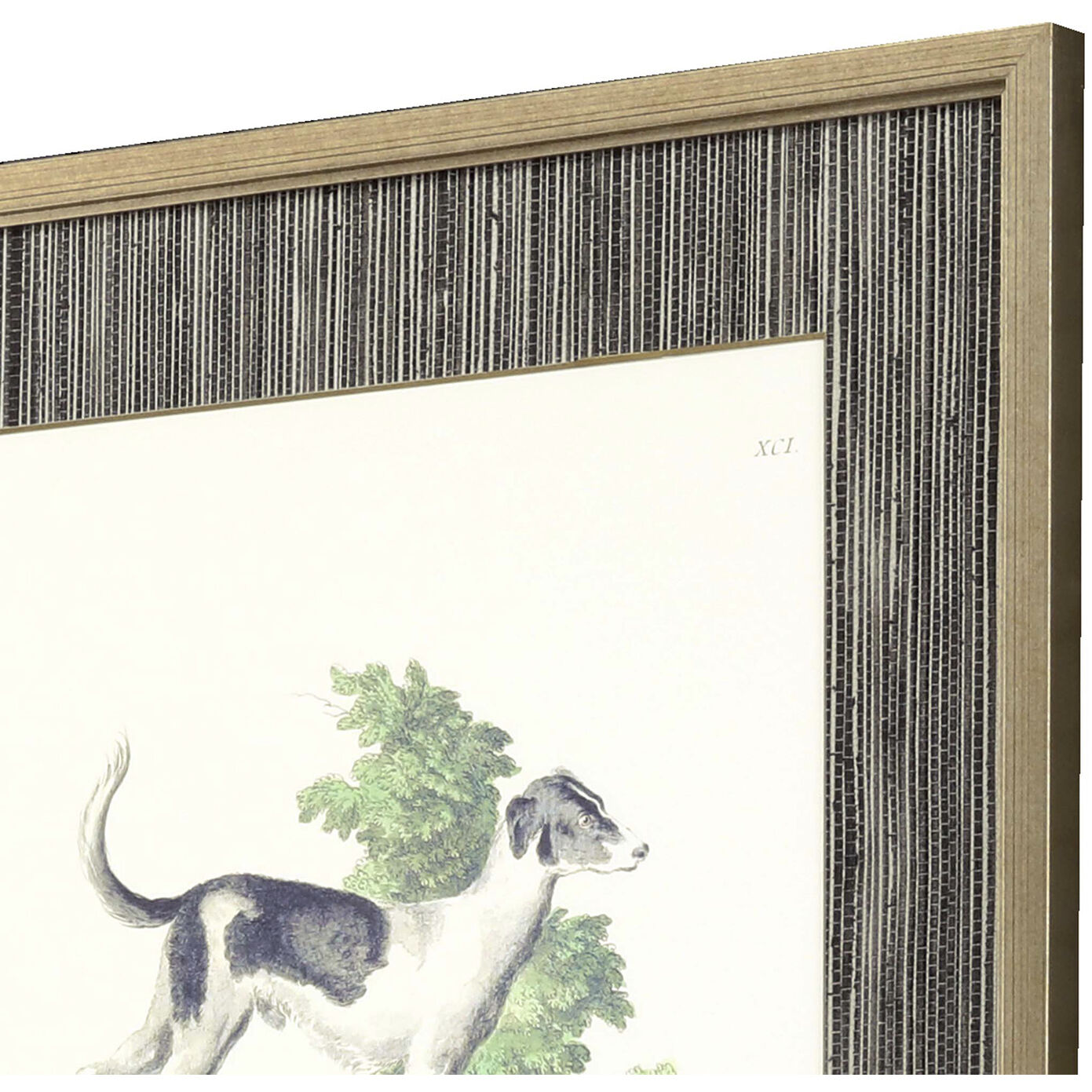 Animals Gray and Beige and Green and Neutral Framed Art
