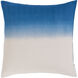 Dip Dyed 26 X 26 inch Cream, Dark Blue, Navy Euro Sham