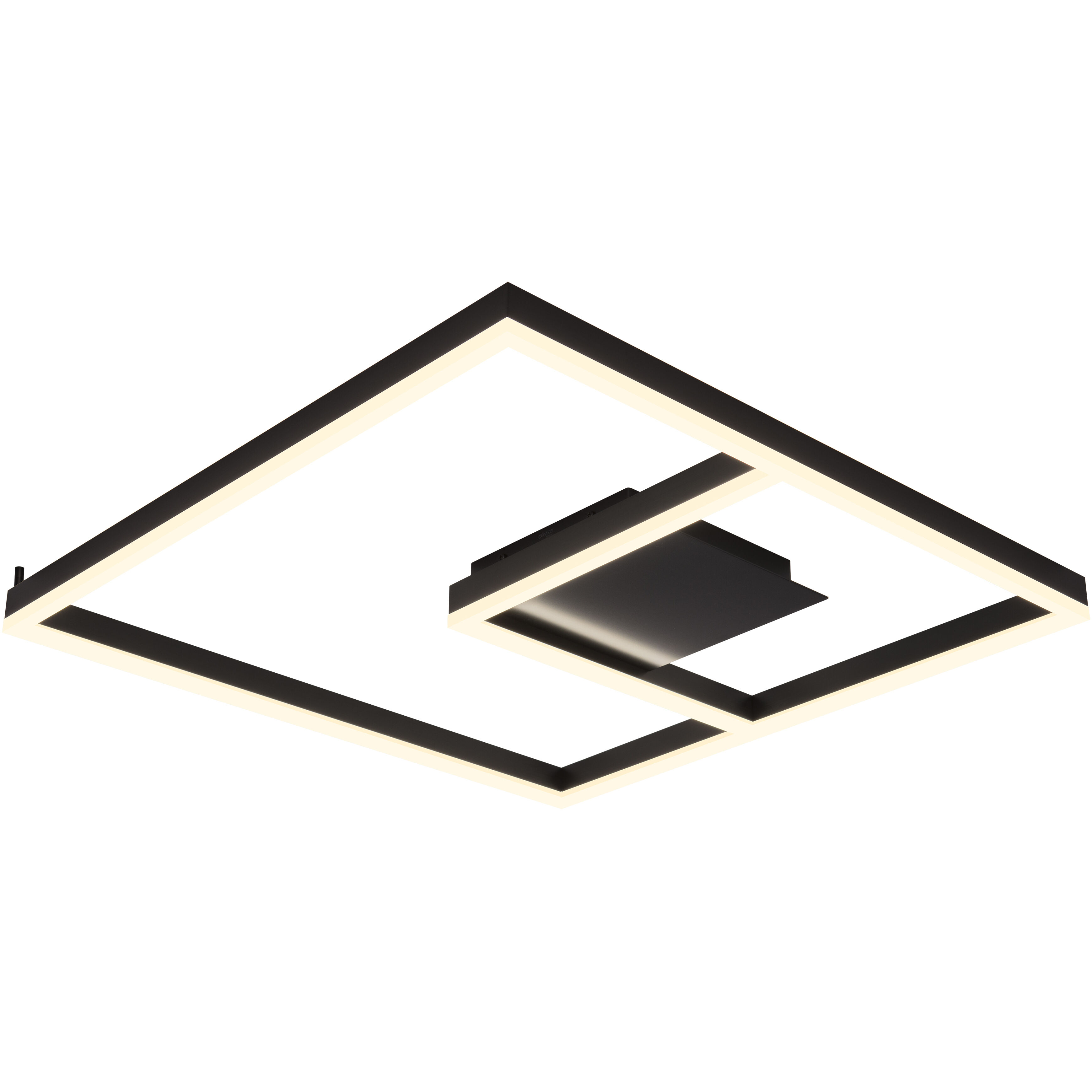 Symmetry LED 23.6 inch Satin Dark Gray Semi-Flush Mount Ceiling Light