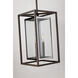 Morgan 3 Light 11 inch Bronze With Polished Stainless Outdoor Pendant