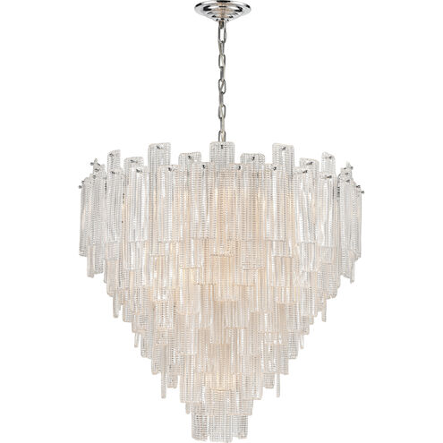 Diplomat 21 Light 31.5 inch Clear with Chrome Chandelier Ceiling Light, Large