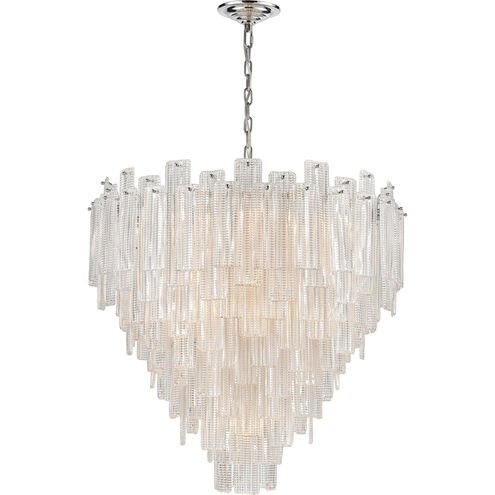 Diplomat 21 Light 31.5 inch Chrome with Clear Chandelier Ceiling Light