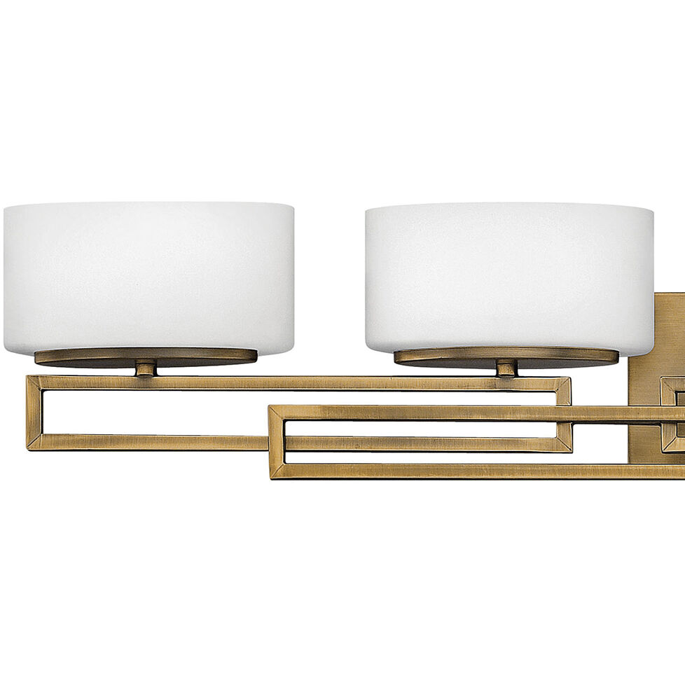 Lanza 5 Light 43 inch Brushed Bronze Vanity Light Wall Light