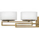 Lanza 5 Light 43 inch Brushed Bronze Vanity Light Wall Light