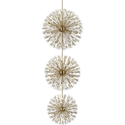 Vera 90 Light 50 inch Satin Gold Chandelier Ceiling Light