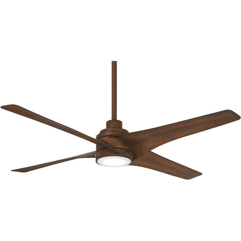 Swept 56 inch Distressed Koa Ceiling Fan